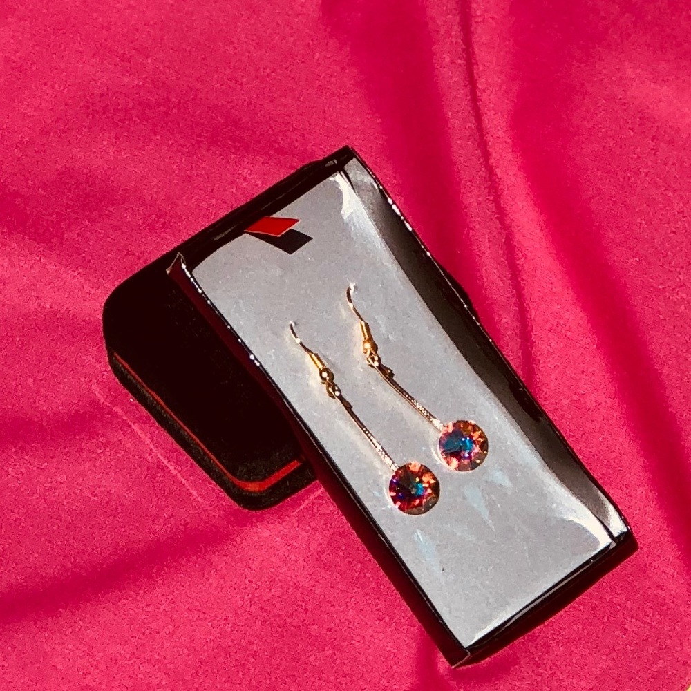 Round long earrings